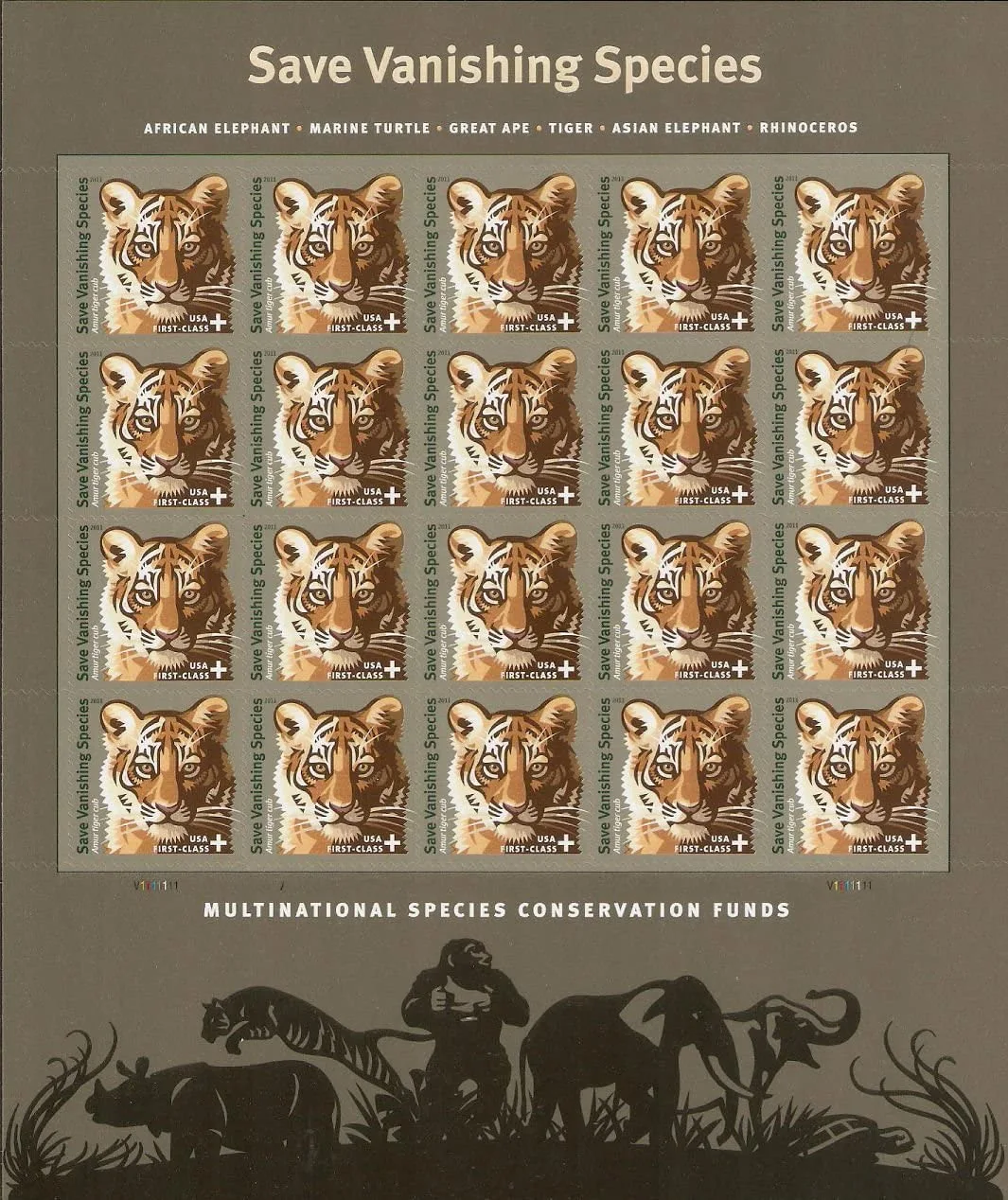 (2011) USPS Save Vanishing Species Postage Stamps