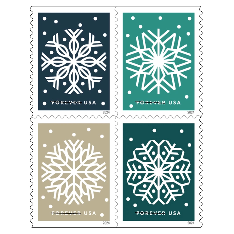 2024 Winter Whimsy Stamps, Book of 20 Forever |Multiple Stamp Designs