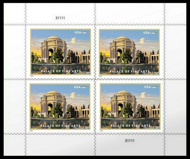 2022 Palace of Fine Arts 1sheets of Four Stamps