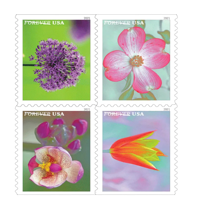 (2021) USPS Garden Beauty Forever Postage Stamps