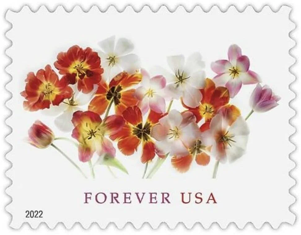 (2022) USPS Tulips Forever First Class Postage Stamps